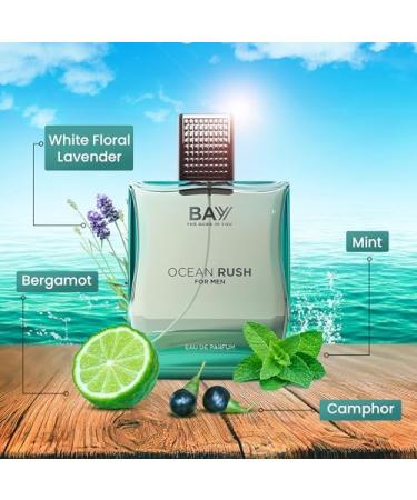 Ocean Rush Perfume for Men by Prime Craft Eau De Parfum 100ml - Buy Online on GoSupps.com