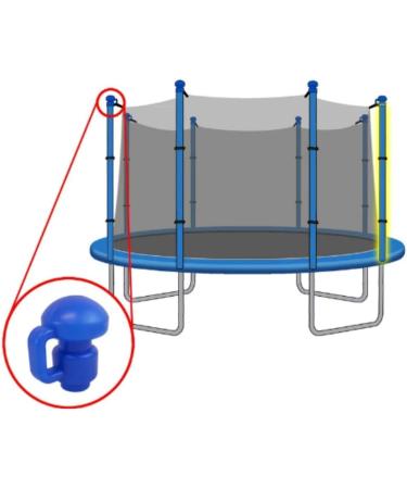 Upper Bounce Universal Trampoline Pole Cap 4-Pack Blue - 1.5 Diameter Pole - Buy Online on GoSupps.com