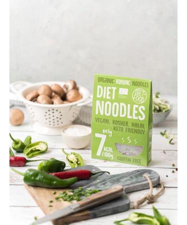 Buy Bio Shirataki Noodles 300g - Low Carb Vegan Gluten-Free Diet Food | Healthy Low-Calorie Konjac Noodles - Buy Online on GoSupps.com