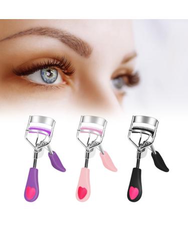 1PC Eyelash Curler with Comb - Steel Wide Angle Eye Makeup Tool for Women & Girls - Perfect Lashes in Purple - Buy Online on GoSupps.com