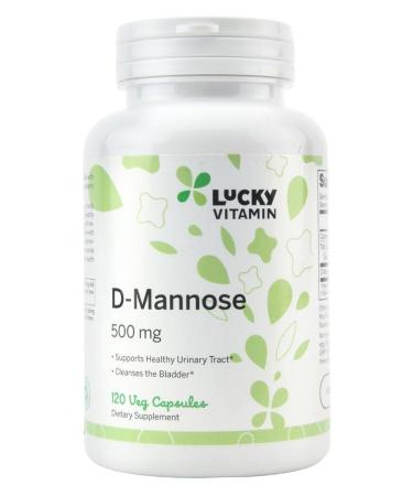 Lucky Vitamin - D-Mannose Urinary Tract Support 500 mg. - 120 Veg Capsules