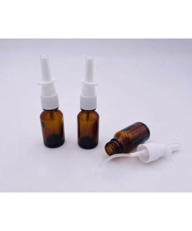 Ericotry 6 x 10 ml Refillable Amber Glass Bottles - Fine Mist Nasal Spray for Perfume Essential Oils & Colloidal Silver - Buy Online on GoSupps.com