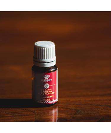 Nutriboty African Sandalwood Essential Oil | Aromatherapy Diffuser | Natural Fragrance Oil | Certified Organic Sandalwood for Inhalation & External Use - Buy Online on GoSupps.com