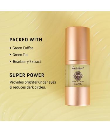Eyes On Duty Eye Gel 15 mL | Hydrate & Brighten Under Eyes | Reduce Puffiness & Dark Circles | 100% Organic Green & Cherry Coffee Aloe Vera Gel - Buy Online on GoSupps.com