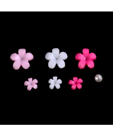 6 Grids Flower Nail Parts Decoration Mixed Steel Beads Gems Charms Floral Steel Beads Manicure Decoration Accessories Flower Nail Charms for Women - Buy Online on GoSupps.com