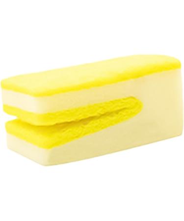 Huyath Scrub Sponges Kitchen U-Shaped Dish Scrubber Scouring Pad | Kitchen Sponges and Scrubbers Dish Wash Sponge Scrubbing Sponge for Cleaning Dishes Yellow - Buy Online on GoSupps.com