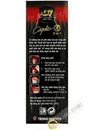 G7 TRUNG NGUYEN 3 in 1 Instant Cream Coffee 320g Vietnam - Unit 1 piece - Buy Online on GoSupps.com