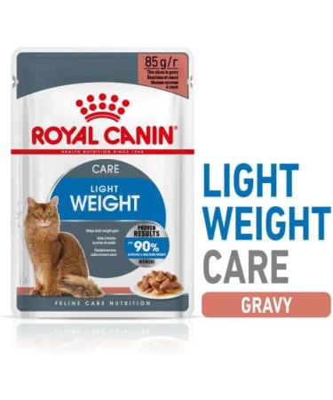 Royal Canin Light Weight Care in Gravy Wet Adult Cat Pouches 85g (Pack of 48) - Buy Online on GoSupps.com