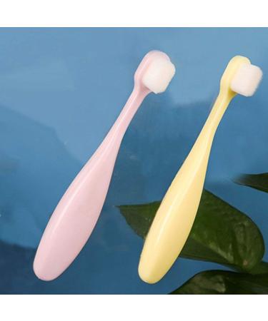 ENERRGECKO 360 Toothbrush for Kids - Over 10 000 Soft Bristles for Effective Teeth Brushing - Fun Yellow & Pink Design - Buy Online on GoSupps.com