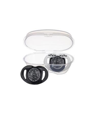 Mamajoo Orthodontic Design Pacifier Anthracite Leopard with Sterilization & Storage Box 12+ months
