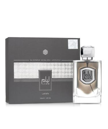 Lattafa Liam Grey Eau de Parfum Spray for Unisex 3.4 Ounce 3.4 Fl Oz (Pack of 1) Fresh - Buy Online on GoSupps.com