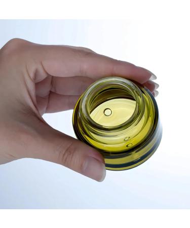 Zeoabsy 4x 15ml Green Glass Cream Jars with Screw Caps & Spatulas - Ideal for Cosmetics Gels & Ointments | Empty Storage Solutions - Buy Online on GoSupps.com