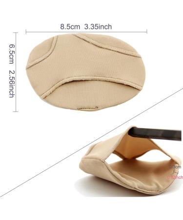 Metatarsal Pads for Women Men - Size 4-8 (4PCS) | Ball of Foot Cushions for High Heel Comfort and Pain Relief - Beige & Black Forefoot Pads - Buy Online on GoSupps.com