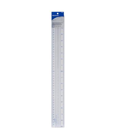 Westcott Plastic Zero Centering 18-Inch Ruler