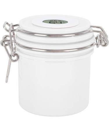 Shanrya Eyelash Glue Storage Jar Temperature Humidity Display Eyelash Glue Storage Tank 200ml Ctivated Carbon Large Capacity for Eyelash Nail Lovers (White) - Buy Online on GoSupps.com