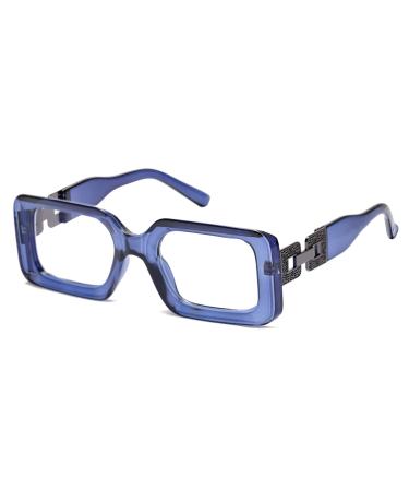 SOOLALA The Reading Glasses Company Blue Light Blocking Womens Reading Glasses Blue 3.5 x