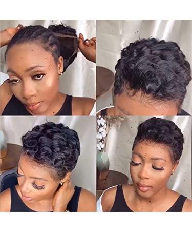 Frdun Short Curly Wigs - 2021 Brazilian Straight 360 Lace Bob for Women | Heat Resistant Fiber - Buy Online on GoSupps.com