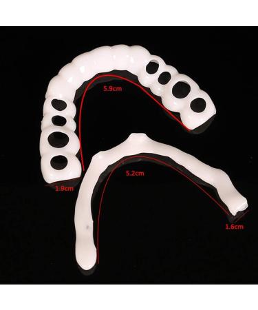 Provisional Dentures Instant Perfect Smile Flex Teeth Veneers | Cosmetic Dentistry Snap-On Comfort Fit | Universal Size - Buy Online on GoSupps.com