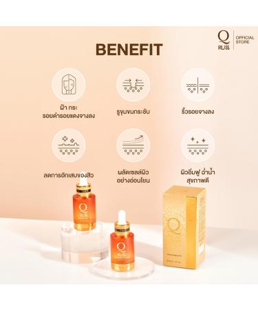 Q Russ Nourishing Formula - Serum Cream & Sunscreen for Smooth Skin | Free Tomato Facial Mask | Thaigiftshop - Buy Online on GoSupps.com