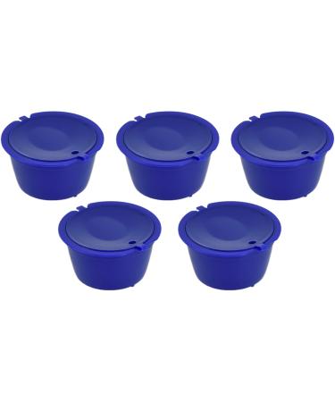 Capsules de Caf R utilisables en Acier Inoxydable 304 Paquet de 5 avec Cuill re Mesurer 50 ml Rose Blue #12 - Buy Online on GoSupps.com