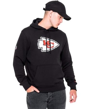 Buy New Era Kansas City Chiefs Team Logo Hoodie - Black XXL | Shop Official NFL Apparel - Buy Online on GoSupps.com
