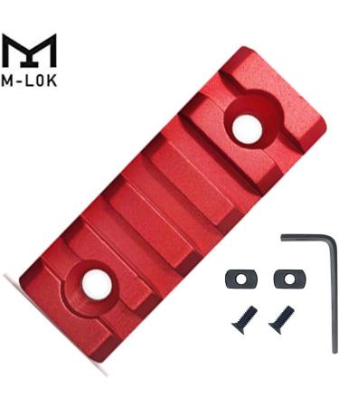 GOTICAL Combo: Quick Detach QD Mount Red + 3pc Weaver Rail Section Set (1.4/2.2/2.95 Inch) - 357 Slot Red w/ 3 Allen Wrenches - Buy Online on GoSupps.com