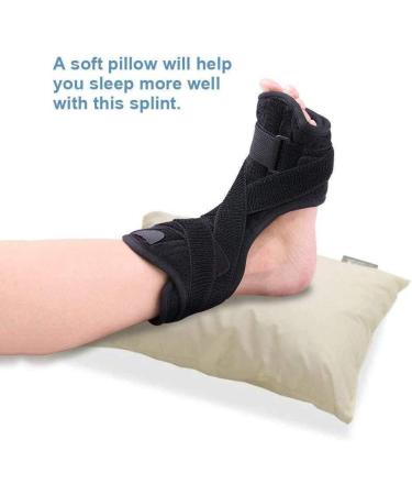 Plantar Fasciitis Splints & Ankle Foot Orthotic Brace - Pain Relief for Foot Drop Ankle Sprain & Achilles Tendinitis | Unisex Black - Buy Online on GoSupps.com