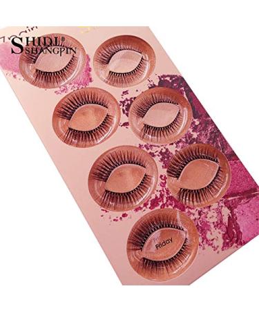 Shidishangpin 7 Pairs 3D Natural False Eyelashes - Soft Thick Handmade Multi-Layered Lash Extensions for Stunning Makeup - Buy Online on GoSupps.com