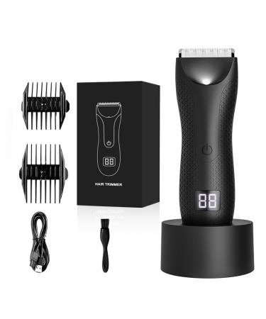 Showerproof Body & Manscaping Trimmer for Men Beard Face Hair Body and Intimate Hair Trimmer Replaceable Ceramic Blade Heads Makeup Products