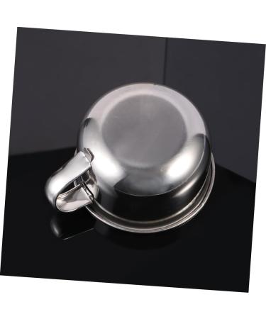 Buy Minkissy 2-Piece Stainless Steel Shaving Brush Bowl Set - Durable Barber Mug & Soap Holder - Perfect for Beards - International Shipping Available - Buy Online on GoSupps.com