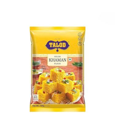 One Stop Dealers Talod Nylon Khaman Powder (500 Gram) - Instant Snacks Mix - A Traditional Indian Savory Snack - Popular Traditional Gujarati Snacks (Pack of 1) Coconut 500.00 g (Pack of 1)
