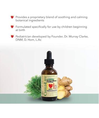 Organic Gripe Water for Babies and Newborns Soothes Occasional Stomach Discomfort Associated with Colic Teething and Hiccups in Children Gluten-Free 59ml - Buy Online on GoSupps.com