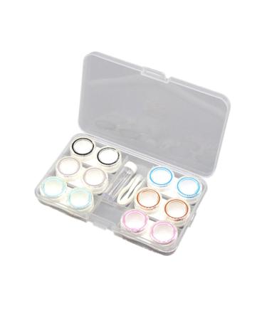 Partykindom 6st contact lens container contact lenses case lens container holder for lentil container lentil holder invisible container