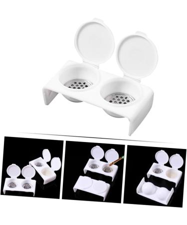 FRCOLOR Monomer Holder nail soaking bowl wash pen dappen dish for monomer bracket Stainless steel nail monomer dish with cover nail Pen wash cup liquid Acrylic manicure various tool - Buy Online on GoSupps.com