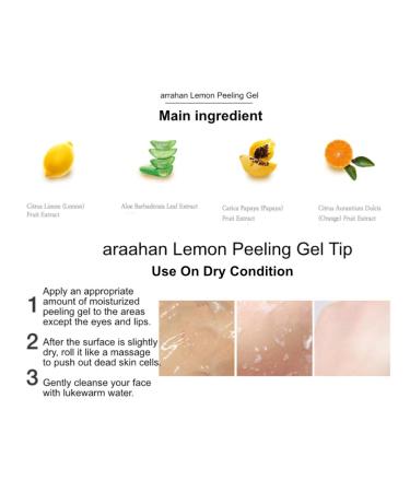 Buy Lemon Peeling Gel 180ml | Moisturizing Skin Care Gel - International Shipping - Buy Online on GoSupps.com