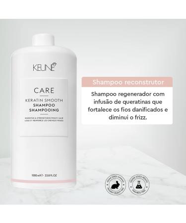 Keune Care Keratin Smooth Shampoo 1000 ml - Buy Online on GoSupps.com