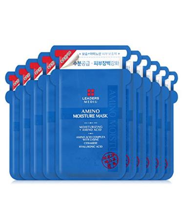 LEADERS MEDIU AMINO MOISTURE MASK  10Sheets - Buy Online on GoSupps.com
