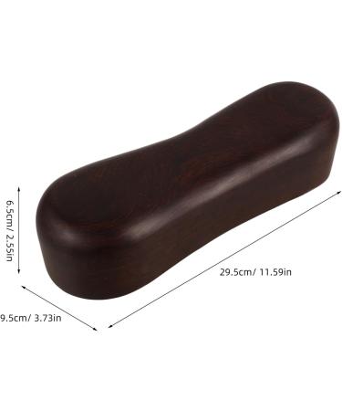 Alipis Wooden Neck Pillow Vintage Sauna Headrest Japanese Neck Cervical Support Neck Shoulder Pain Spine Health Relaxation dark brown wood - Buy Online on GoSupps.com