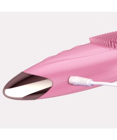 Face Brush Cleanser - Soft Silicone Face Cleansing Brush Rechargeable Waterproof Vibrating Simple Skin Care Tools for Deep Cleansing Exfoliation & Enhances Absorption Pink (English) - Buy Online on GoSupps.com