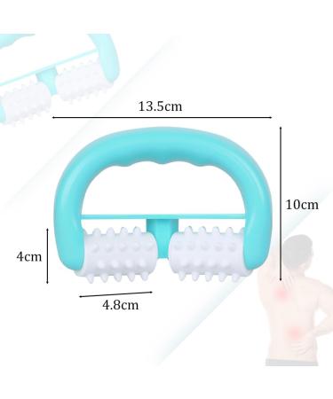 Handheld Massage Roller & Balls for Muscle Relaxation Anti-Cellulite Self-Massage Device for Legs Back Arms Shoulders & Feet Blue - Buy Online on GoSupps.com