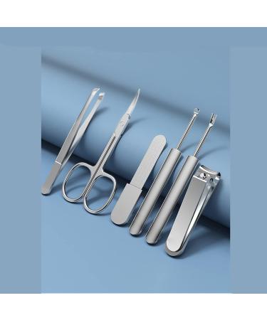 Manicure Kit Ladies Men's Stainless Steel Manicure Clippers 6 Pieces Green Blue Light Blue Red Nail Clippers Kit (Color : B) - Buy Online on GoSupps.com