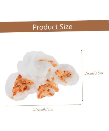 TEHAUX 40 Pcs Artificial Popcorn Candy Charms Food Craft Ornament Earring Dangle Pendant Phone Cover Flatback DIY Flatbacks Popcorn DIY Craft Charm Jewlery White Resin Bracelet Necklace 2.5X2cmx2pcs Whitex2pcs - Buy Online on GoSupps.com
