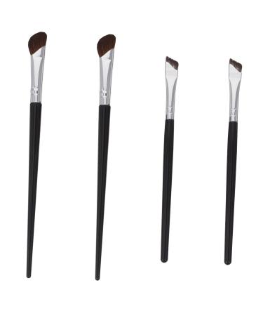 BIUDECO 4 Pcs Angled Eyeliner Brush Under Eye Concealer Brush Nose Contour Brush Eye Liner Brush Brow Nylon