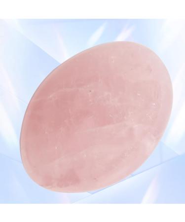 Orientrea Rose Quartz Palm Stone - Set of 2 | Healing Crystal Worry Stone | Rose Quartz Pocket Energy Stone - Buy Online on GoSupps.com