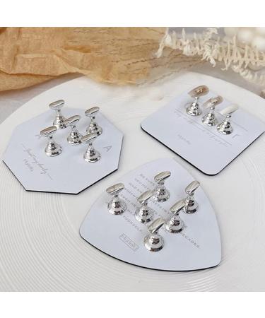Nail Display Stand Holder - Magnetic Nail Practice Shelf with 5PCS Hooks for Salon Manicure - Buy Online on GoSupps.com