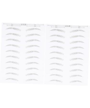 Ipetboom 4 Sheets Pairs False Eyebrows Eyebrow Stickers for Makeup Simulation Eyebrow 6 Proof Patch - Buy Online on GoSupps.com
