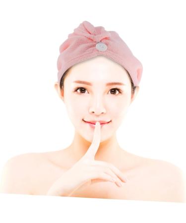 Quick Dry Pink Hair Drying Cap | Healeved Thick Bathing Turban | International Shipping Available - Buy Online on GoSupps.com