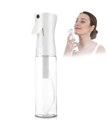 Hair Spray Bottle Spray Bottle for Hair Continuous Water Mist Trigger Sprayer for Hair Styling Plants Cleaning 300ml White
