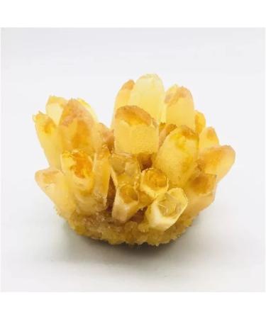 400g-700g Natural Yellow Phantom Quartz Stone Crystal Cluster for 1pc Feng Shui Decoration Crystal Cluster (Size : 1PC 610G-700G)