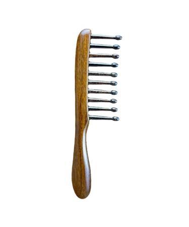 Ipetboom Scalp Massage Comb Wooden Pick Anti-static Head Massage Comb Hair Pick Root Comb Scalp Comb Wooden Hair Comb Wooden Massage Comb Comfortable Massage Comb Wide Comb for Curly Hair